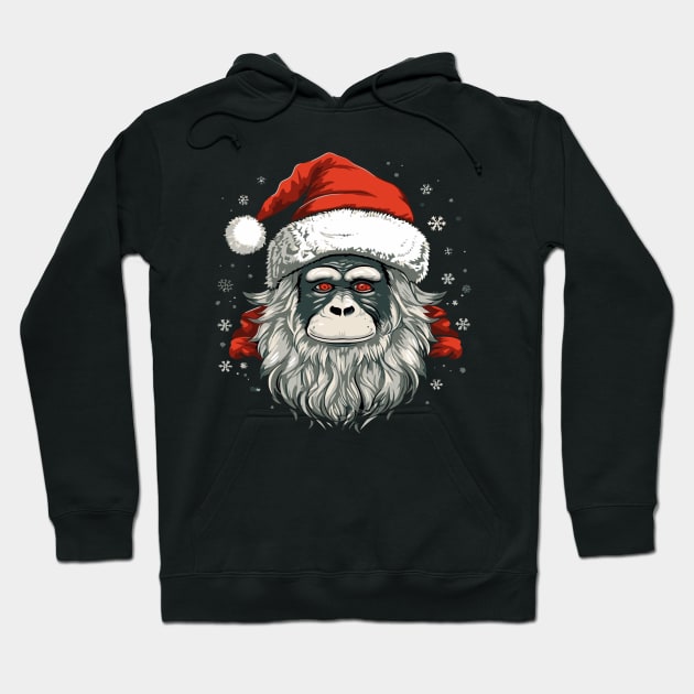 Snow Monkey Christmas Hoodie by JH Mart